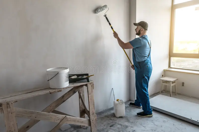 Founder of Challenger's Pro Painting on a job site